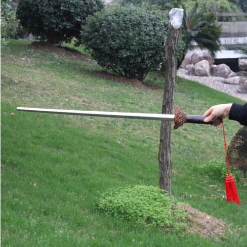 Tai Chi Fitness Telescopic sword Folding performance prop sword Morning exercises for men and women are not edged