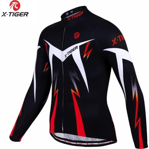 X-Tiger Pro Long Sleeve Cycling Jersey MTB Bicycle Clothing Bike SportsWear Clothes Kit Maillot Roupa Ropa Ciclismo For Man
