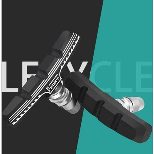 Bike V Brake Pads with Hex Nuts and Spacers for Most Bikes, V Bicycle Brake Blocks Set - 70 mm