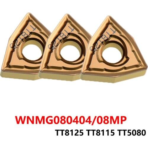 WNMG WNMG080404-MP WNMG080408-MP TT8115 TT8125 TT5080 for Steel Carbide Cutting Inserts WNMG0804 Turning Tools Cutter Original