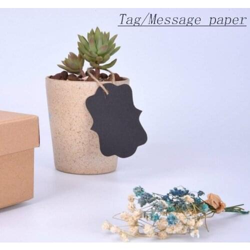 100pcs Tag Message Paper Kraft Paper Bookmark Clothing Gift Decorate Label Blank Handwriting Multipurpose For Home Office Office