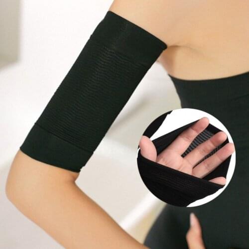 1pair Arm Sleeves Weight Loss Thin Legs for Women Shaper Thin Arm Calorie Off Fat Buster Slimmer Wrap Belt Black Arm Warmers