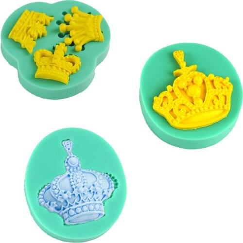 1pcs Patisserie reposteria gateau Bakery Crown Silicone Soap Mold Fondant Cake Decor Tools Pastry Shop Chocolate Cupcake Toppers