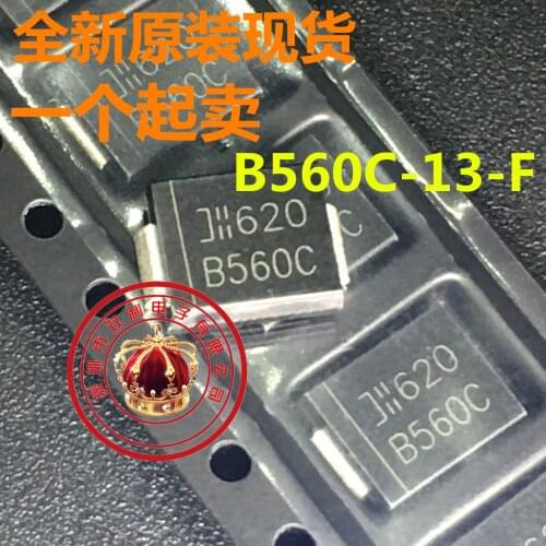 100% New&original In Stock B560C B560C-13-F 5A 60V SMC DO-214AB 10pcs/lot
