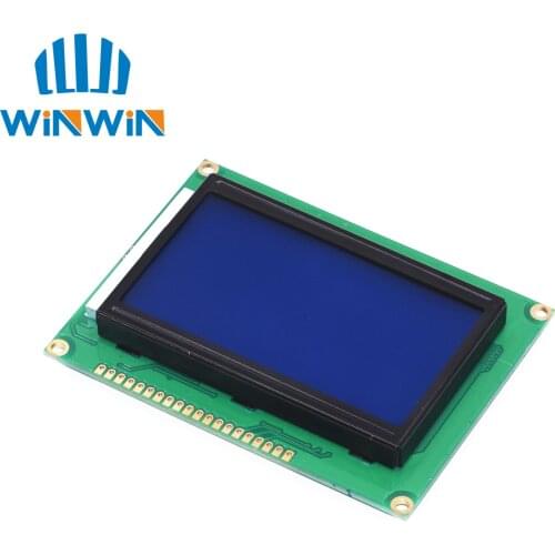 128*64 DOTS LCD module 5V blue screen 12864 LCD with backlight ST7920 Parallel port LCD12864