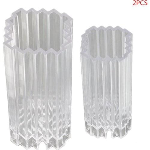 2pcs/set Square Cylinder Shaped Plastic Scented Candle Mold Soap Mould Making