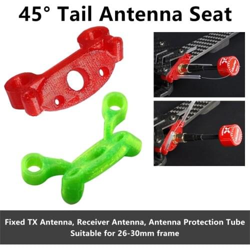 3D Printed TPU 45 degree Tail Antenna Mounting Protection Seat for iFlight XL/HL ih3 iX5 V3 Frame DIY FPV Race Drone