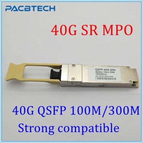 40G QSFP+ SR4 100m 850nm MPO Connector DOM Fiber Optical Module QSFP-40G-SR4 QSFP