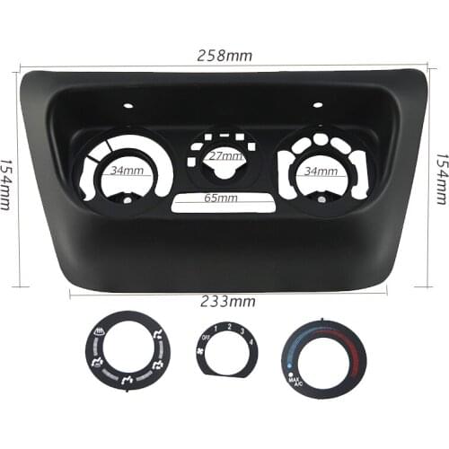 ITYAGUY Hot sale AC Control Accessories fit for 2006 Mitsubishi Lancer IX Center Control Fascias Panel ABS Plastic Black Frame