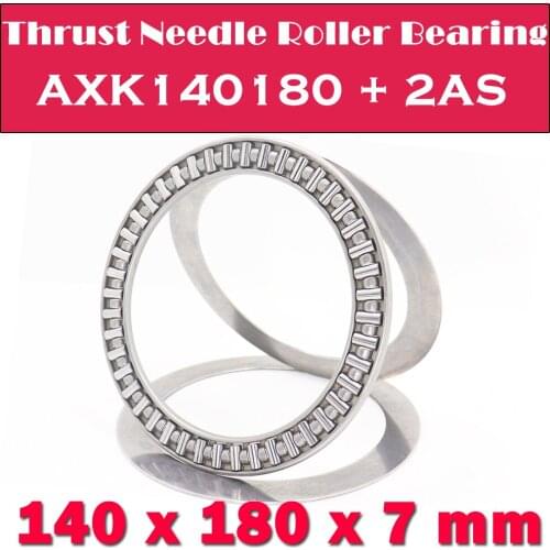 AXK140180 + 2AS Thrust Needle Roller Bearing With Two AS140180 Washers 140*180*7mm ( 1 Pcs) AXK1128 889128 NTB Bearings