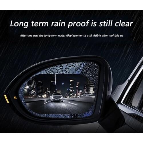 Free Shipping 2pcs Car Side Mirror Anti Fog Film Door Rearview Mirror Glare Rainproof Protective Clear Waterproof Auto Sticker