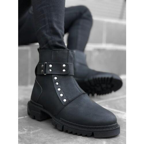 BA0141 Laced Belt Modeled Zipper Male Sports Postal Boat