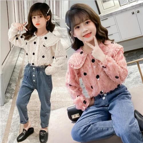 CUHK Childrens Spring and Autumn Dress Suit Western Style Net Red Fashion Korean Style Suit Girl Fashion Two-piece Set