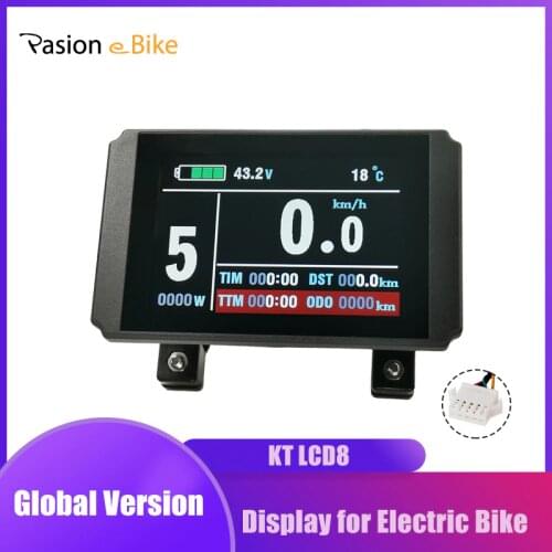 PASION Ebike Display LCD8U 24V 36V 48V Electric Bike Display For KT Controller Electric Bicycle Display LCD8U
