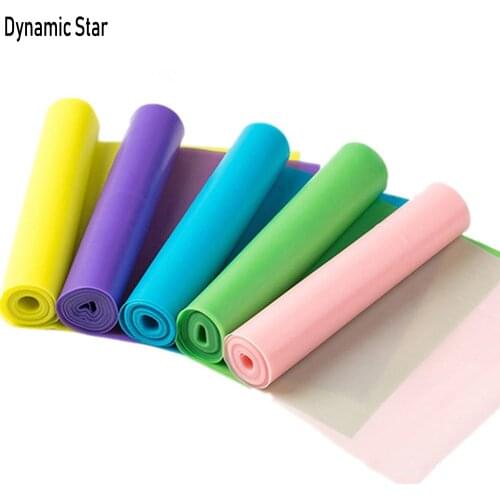 2M Yoga Stretch Assist Resistance Bands Gym Fitness Equipment Pilates Sport Elastic Rubber Band Strength Training Workout Rope