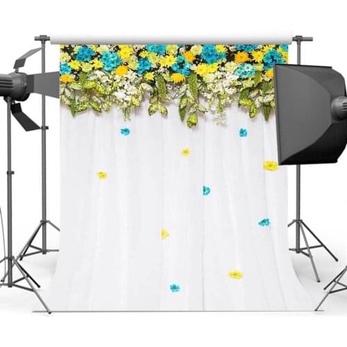 MOCSICKAPhotography Background Wedding Ceremony Backdrop for Photo Studio Flower and White Wall Props G-237