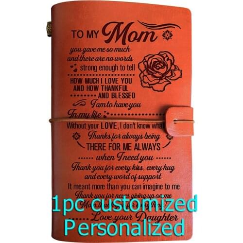 Engraved Leather journal personalized gifts to my husband BJ262 Customized Notebook A5 Dropshipping Supplier US Store Diary