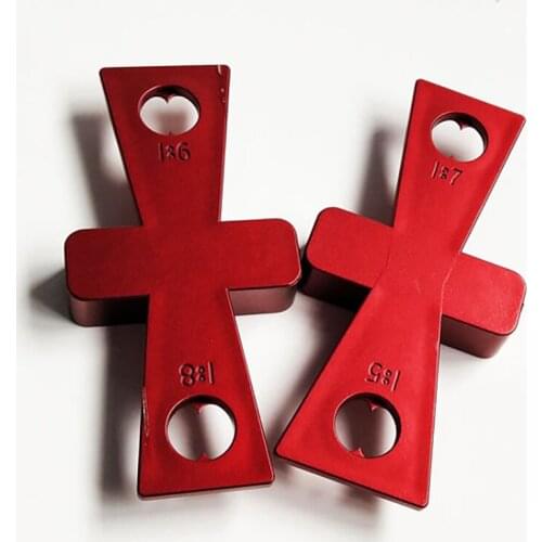 2Pcs/set ABS Dovetail Making Ruler Gauges Woodworking DIY Punch Locator Protractor Scribe Mark Line Gauge Measurement Tools