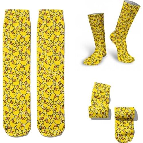 Cute Anime Cartoon Adventure Socks Yellow Street Role Playing Comics Female Men Socks Party Novelty Interesting Socks