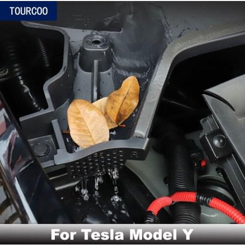 Car Modification Front Trunk Hood Guiding Gutter Net Cover for Tesla Model Y