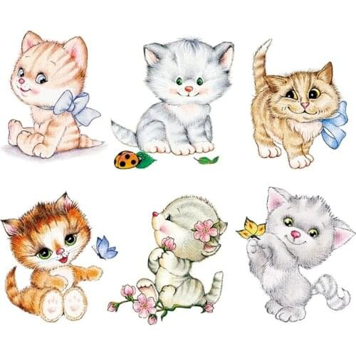 Cartoon Kitten Cat PVC Decals Wall Sticker for Bathroom Toilet Living Room Home Decoration Art Poster Wallpaper Mural Stickers