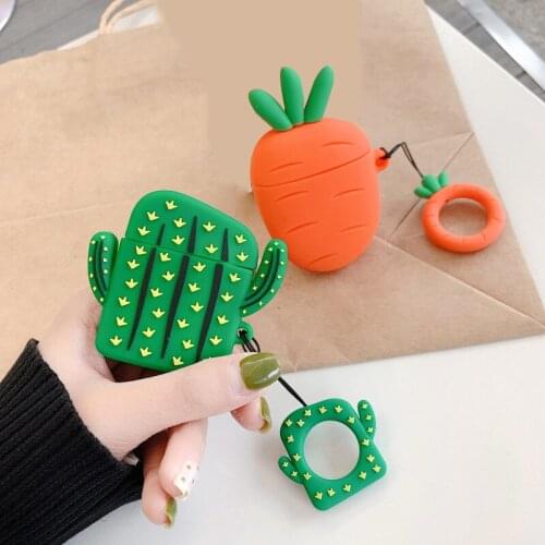 New Wireless Earphone Case for Airpods Pro Cover Soft Silicone Earphones Cases for Air pods 1/2/3 Case Protective with Ring