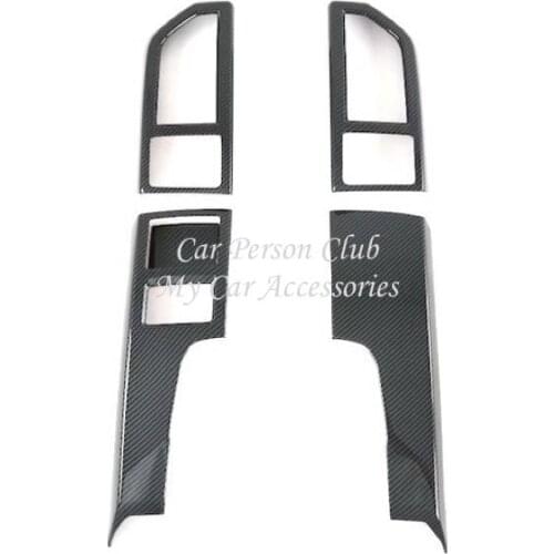 ABS Carbon Fiber Navigation Panel Center Air Condition Vent Outlet Cover Trims For Ford F150 2017-2020 Raptor Car Accessories