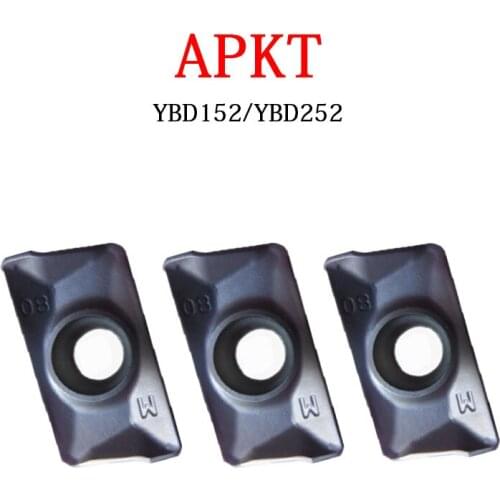 APKT Carbide Inserts APKT11 APKT16 APKT11T308 APKT160408 -PM YBD152 YBD252 Special For Processing Cast Iron CNC Milling Machine