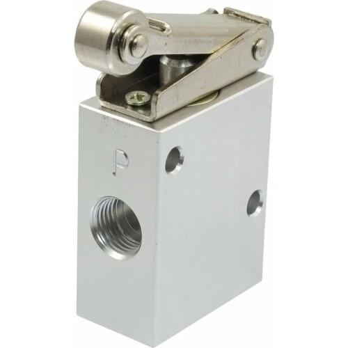 SNS JM-07 1/4 PT Thread 2 Position 3 Way Roller Type Mechanical Pneumatic Valve