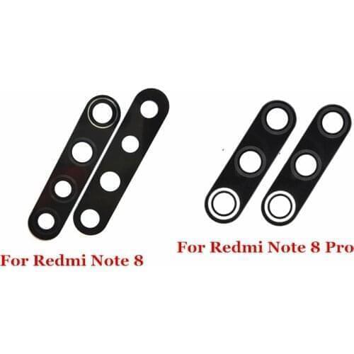 50x New Original Rear Back Camera Glass Lens for Xiaomi Redmi Note 8 Pro with Sticker