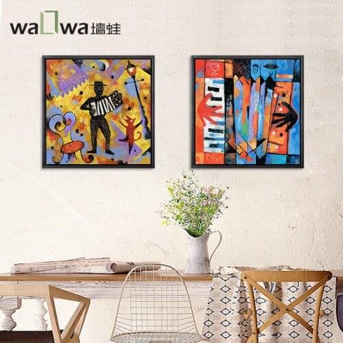 The wall frog fantasy world American restaurant decoration painting abstract art studio painting simple picture frame JD1