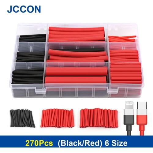 270Pcs/Box Thermoresistant Tube Heat Shrink Wrapping Kit Termoretractil Shrinking Tubing Assorted Wire Cable Insulation Sleeving