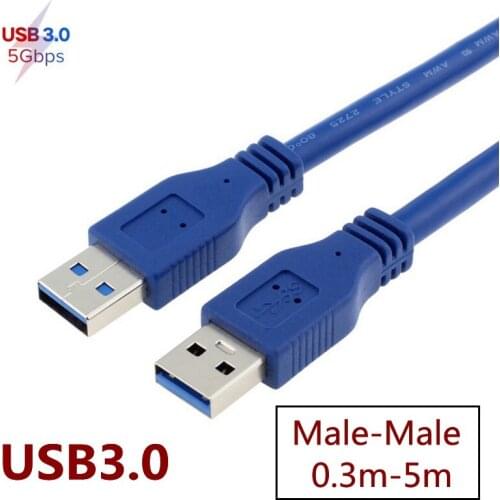 USB 3.0 cable Super Speed USB 3.0 A Male to Male USB Extension Cable for Radiator Hard Disk USB 3.0 Data Cable Extender 1m 3m 5m