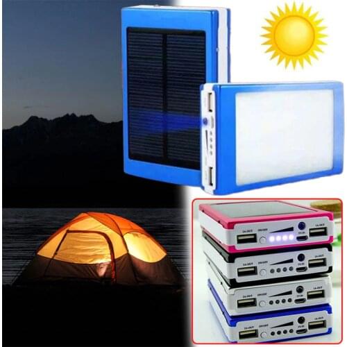 18650 External Battery Charger DIY Box Case Convenience Solar LED Portable Dual USB Power Bank DIY Solar Panel Home Portable Cha