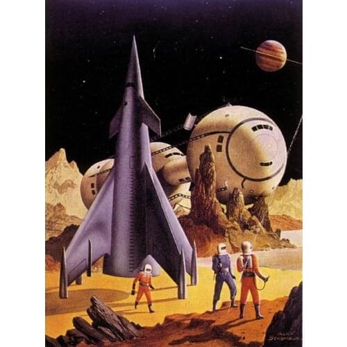 Perform a Task External Galaxy Classic Retro Vintage Kraft Poster Canvas Painting DIY Wall Sticker Home Bar Posters Decor Gift