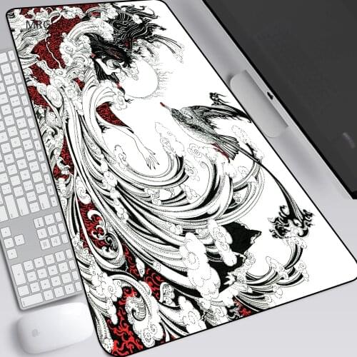 Chinese Style Back and White Ink Mouse Pad Free Shipping Rubber Mouse Pad Computer Accessories Keyboard Mouse Popular Mat