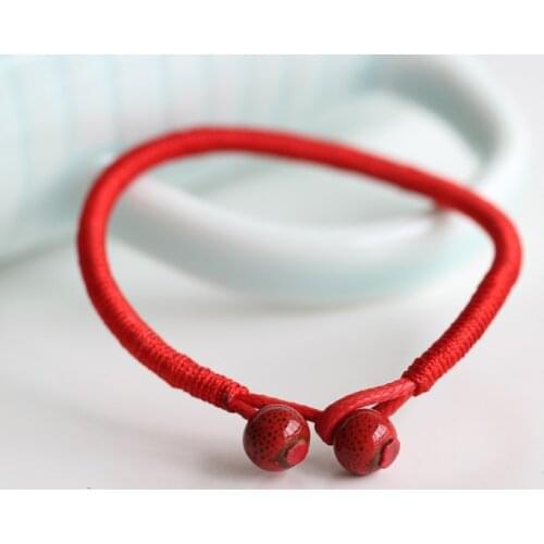 A Red Bead Braided Bracelet Brings Good Luck and Festive Womens Simple Bracelet Jewelry