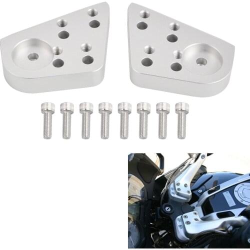1pair Silver Handlebar Riser For BMW R1200RT R1150RT R1100RT R1100R R1150R R 1100 1150 1200 RT R Motorcycle Accessories Parts