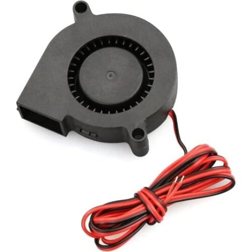 2 pcs / lot 3d printer accessories turbine DC blower DC12V 5015 industrial fan cooling fan