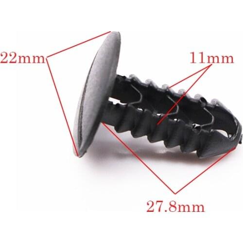 20pcs Universal 11mm Plastic Rivets Clips For Buick Ford Chevy Auto Fasteners Car Roof Door Trim Panel Retainer Vehicle