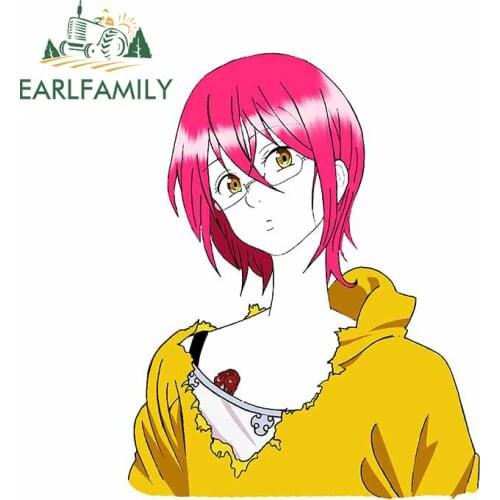 EARLFAMILY 13cm x 10.3cm For Seven Deadly Sins Anime Car Stickers Air Conditioner Decal Waterproof Windshield Occlusion Scratch