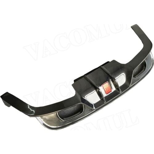 Carbon Fiber Rear Lip Spoiler Diffuser Fits for Jaguar XE 2015 2016 2017 2018 With LED Light Bumper