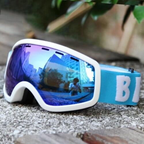 Kid Ski Goggles Double Layers UV400 Anti-fog For Children UV400 Anti-fog Glasses Skiing Snowboard Child Goggles