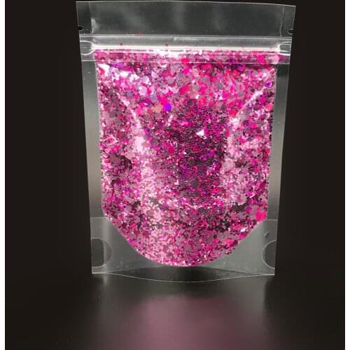 Eco-friendly holographic glitter 2 oz bag packing chameleon fine glitter