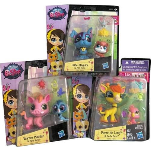 Hasbro Littlest Pet Shop Animal Model Toys Kids Gifts Action Figure Collections