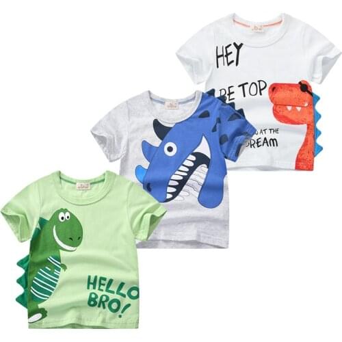 Dinosaur T-shirt for boys and girls, infant T-shirt for boys and girls, birthday, 2020 boys