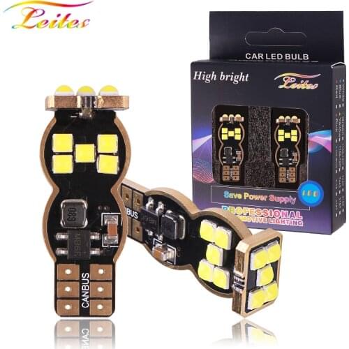 2PCS Canbus T15 W16W LED Bulb 3030 SMD Backup Reserve Light 921 912 No OBC Error Car Lamp Xenon 6000K White Dropshipping