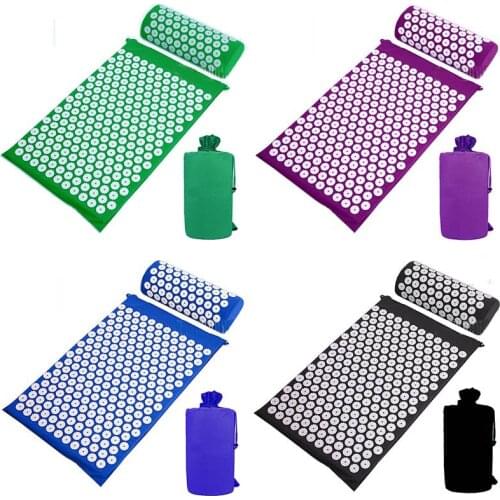Yoga Mats Acupuncture Pad Pillow/Mat Relaxing Massage Massage & Relaxation ABS Back Neck Sciatic Pain Body Relief Cushion