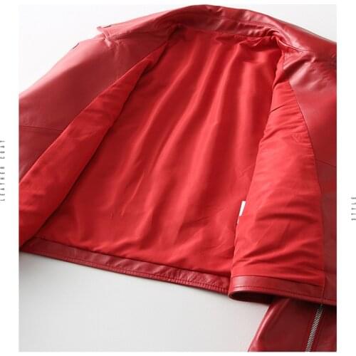 Spring Casual 2020 Autumn Genuine Leather Jacket Real Sheepskin Coat For Women Short Black Slim Jackets Outerwear 69001 s