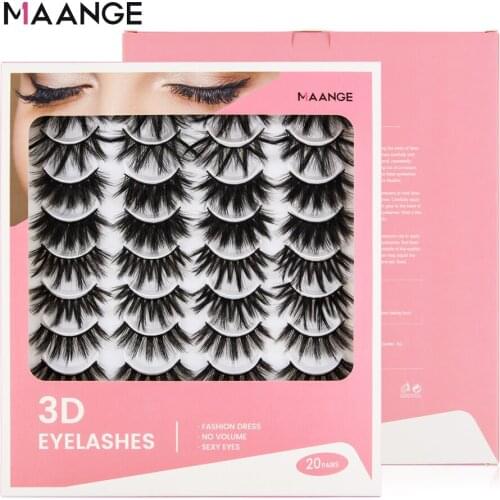 MAGEFY 5/10/20 Pairs 3D Mink False Eyelashes Thick Nutural Makeup Lahes Volume Fake Eyelashes 100% Cruelty Free Soft Lashes
